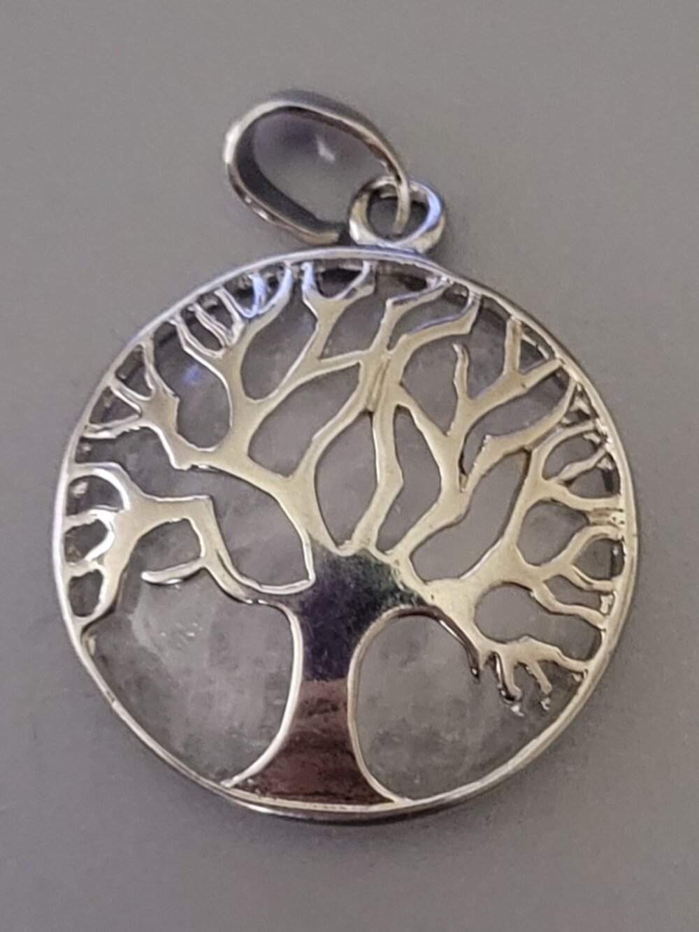 Lovely Silver and Opal Tree of Life Pendant